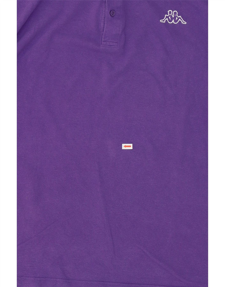 KAPPA Mens Polo Shirt 2XL Purple Cotton Vintage Kappa and Second-Hand Kappa from Messina Hembry 