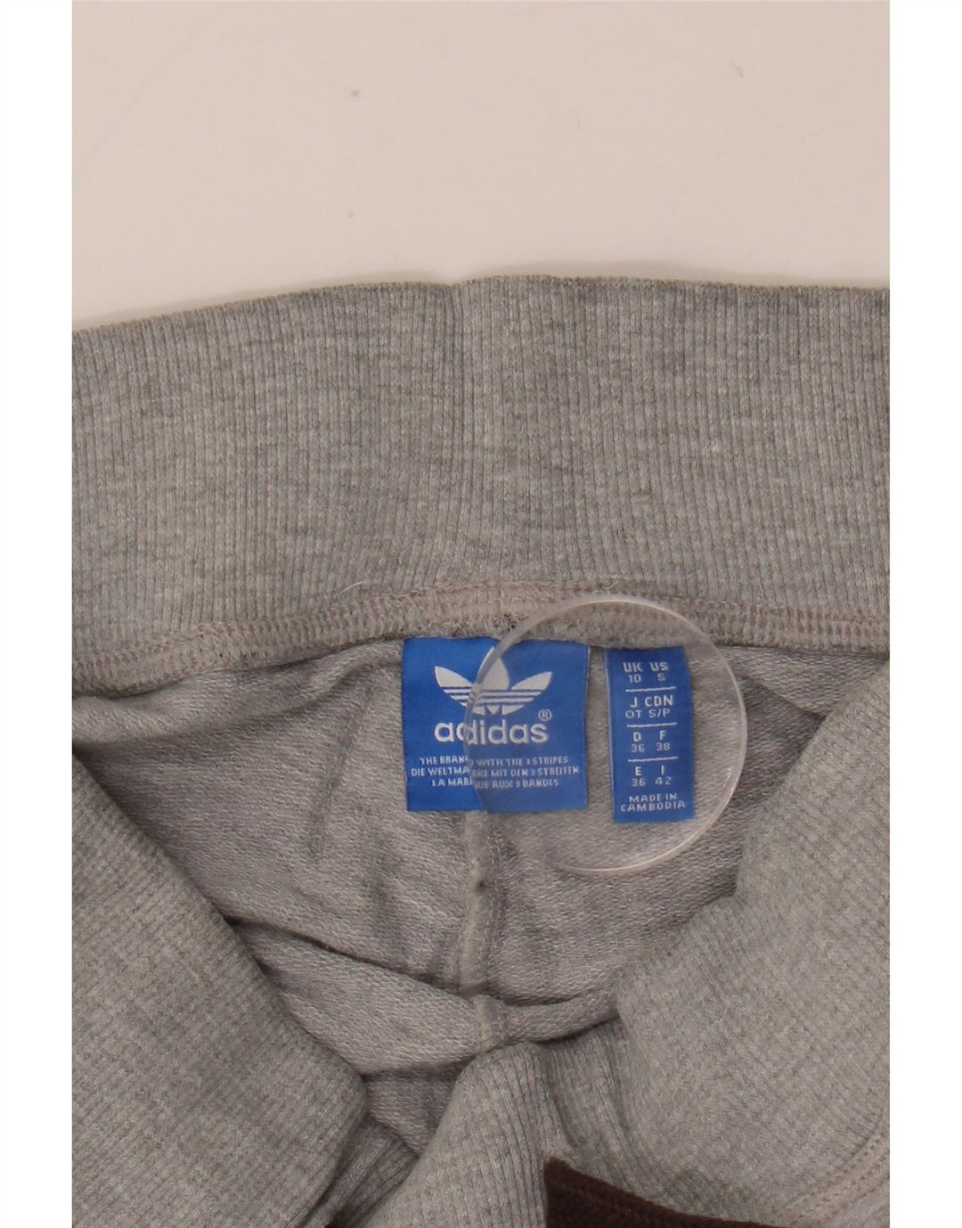 Pantaloni della tuta da donna Adidas UK 10 piccoli grigi screziati