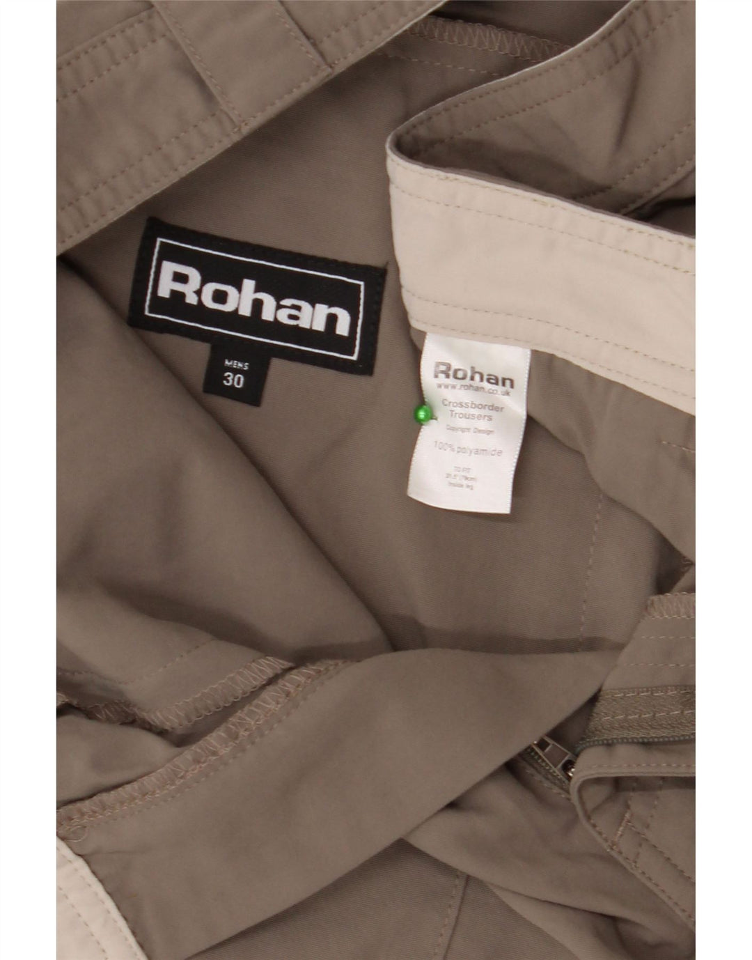 Pantaloni chino dritti da uomo ROHAN W30 L28 grigio poliammide
