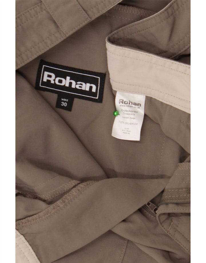 Pantaloni chino dritti da uomo ROHAN W30 L28 grigio poliammide
