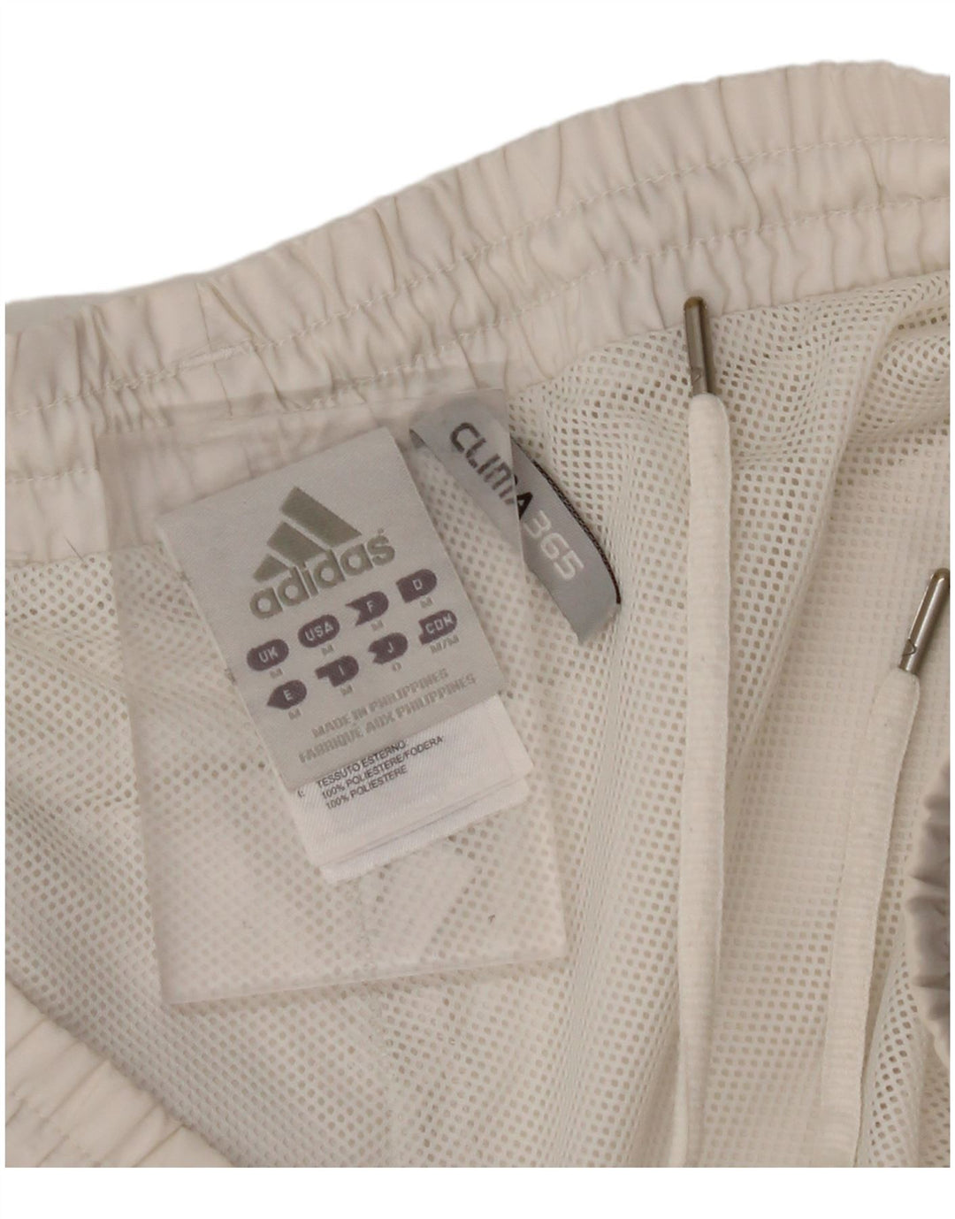 Pantaloncini sportivi ADIDAS Clima 365 da uomo, poliestere color block bianco medio
