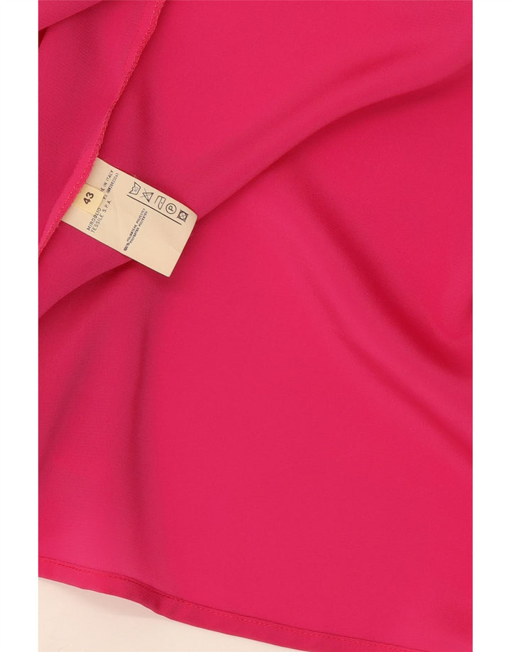 Giacca blazer vintage a maniche corte da donna lunga IT 43 rosa medio