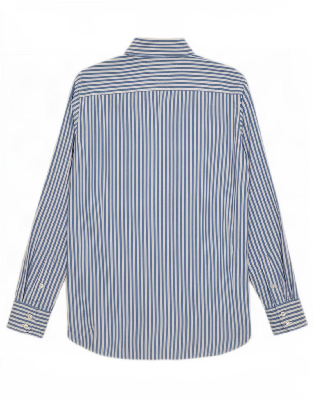Camicia da uomo Tommy Hilfiger in cotone gessato blu medio