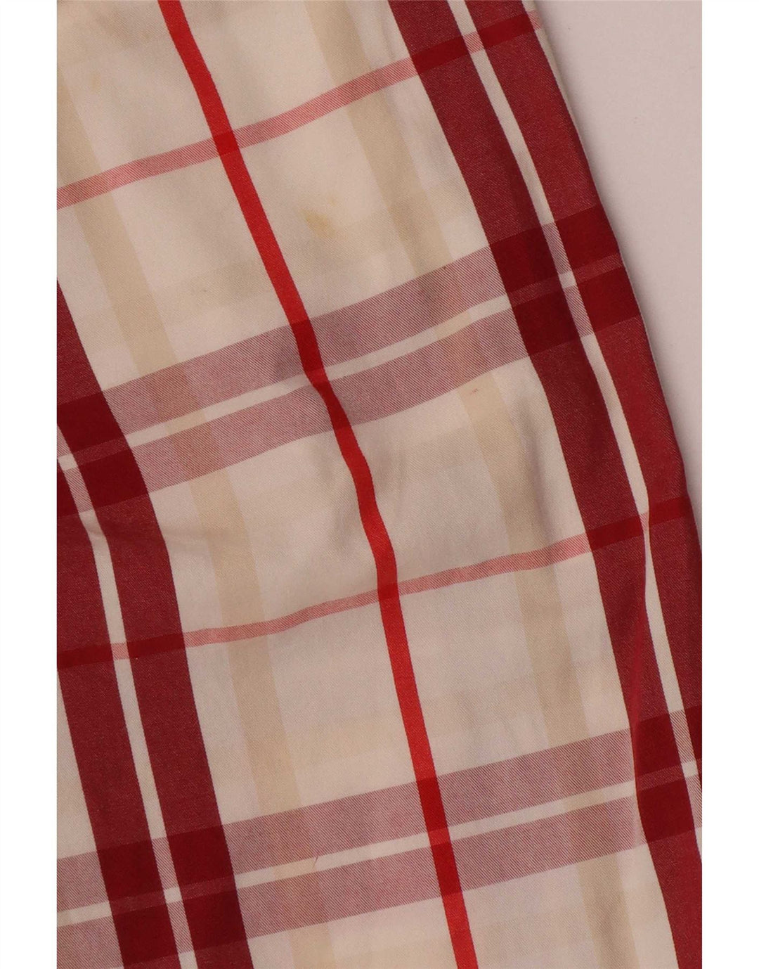 Pantaloncini chino da uomo Murphy & Nye W34 grande cotone scozzese rosso