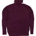 Maglione maglione oversize da donna HOBBS con collo alto UK 10 piccolo bordeaux