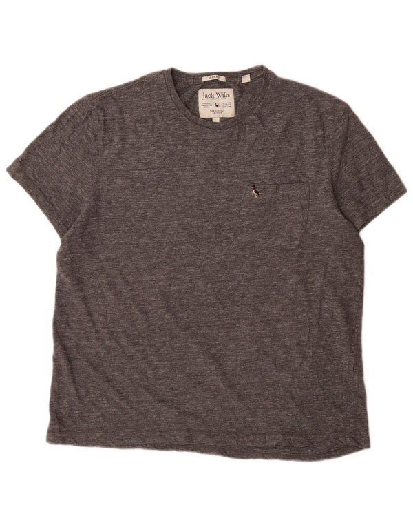 T-shirt da uomo slim fit Jack Wills Top 2XL cotone grigio