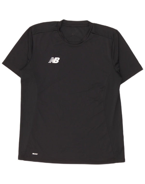 Maglietta grafica da uomo NEW BALANCE Top in poliestere nero medio