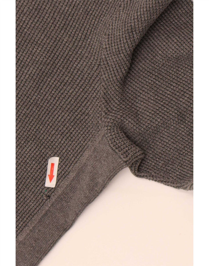 Maglione maglione girocollo da uomo Gap grande in cotone grigio