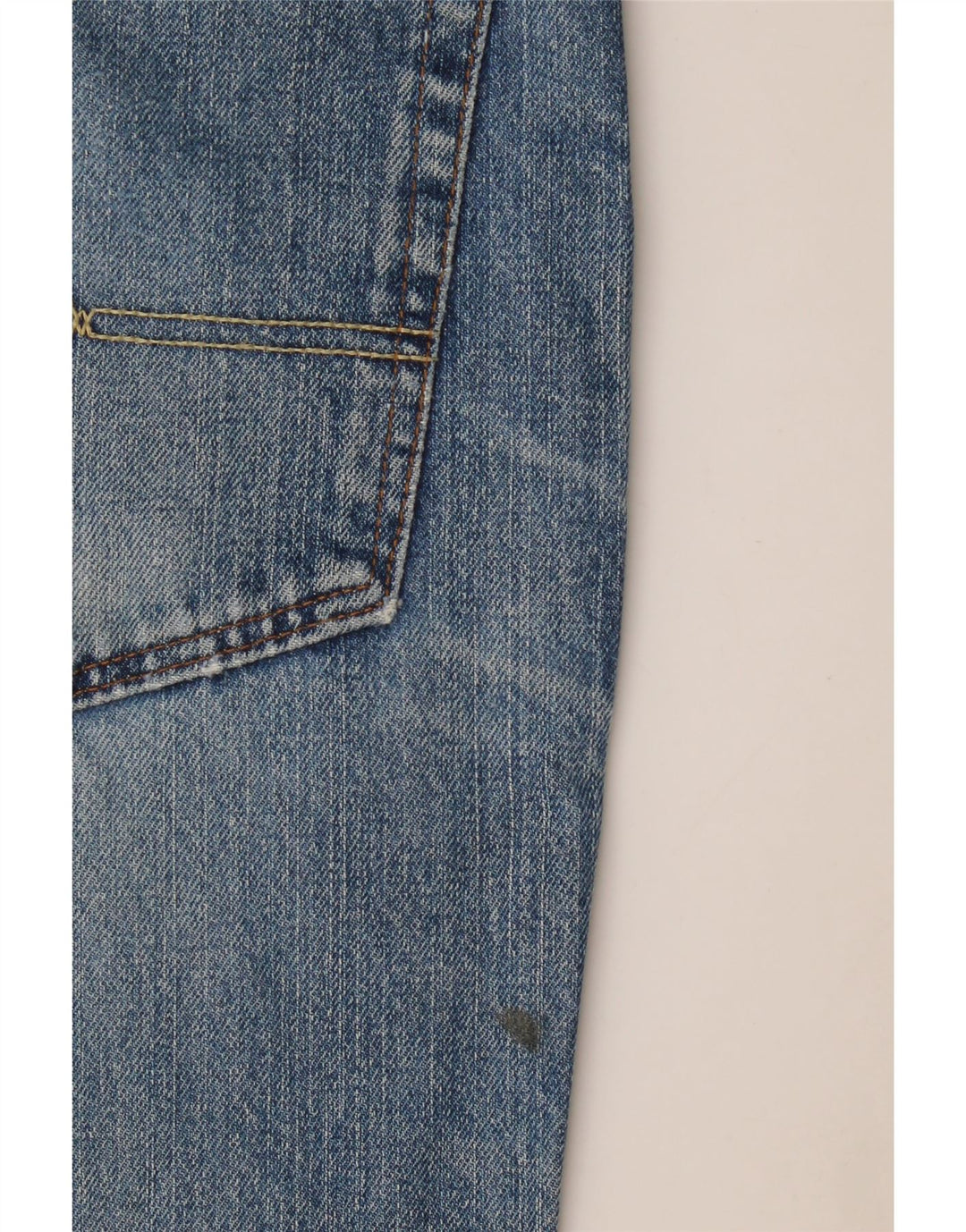 Jeans dritti da uomo WRANGLER W36 L34 cotone blu