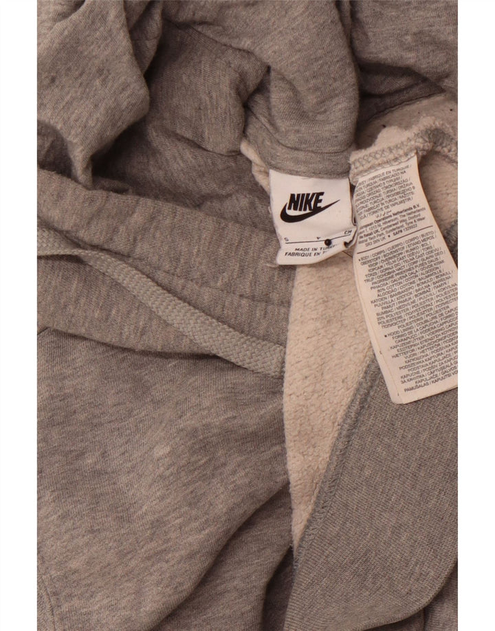 Felpa con cappuccio da uomo NIKE piccola in cotone grigio