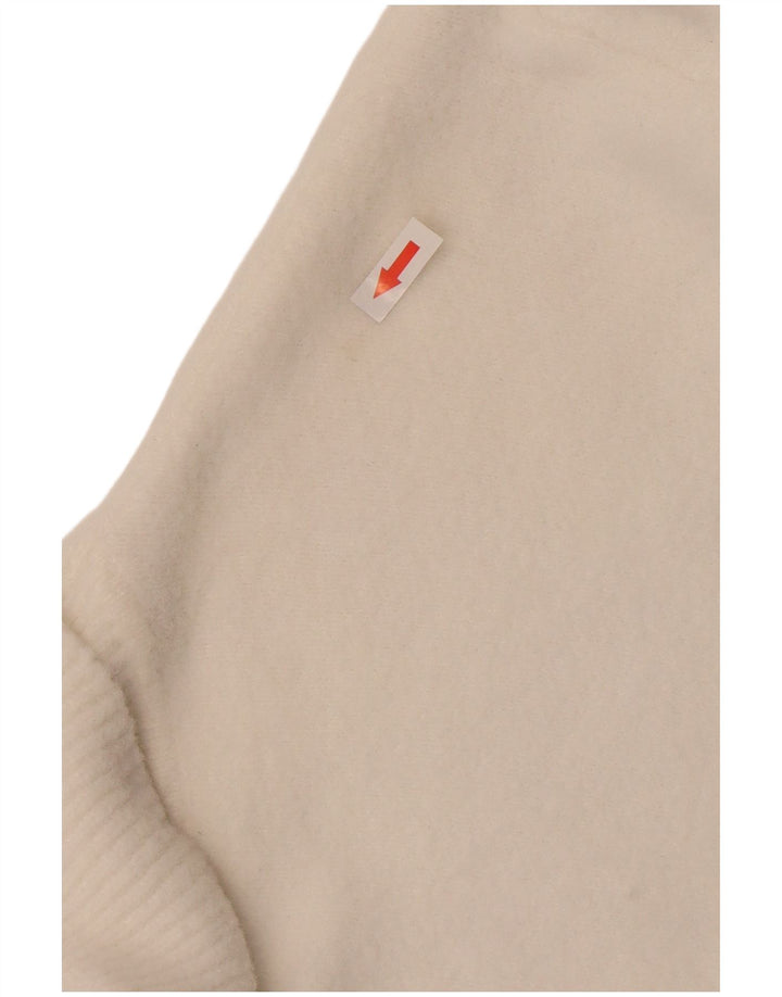Maglione corto da donna Zara con collo alto UK 10 piccolo nylon bianco