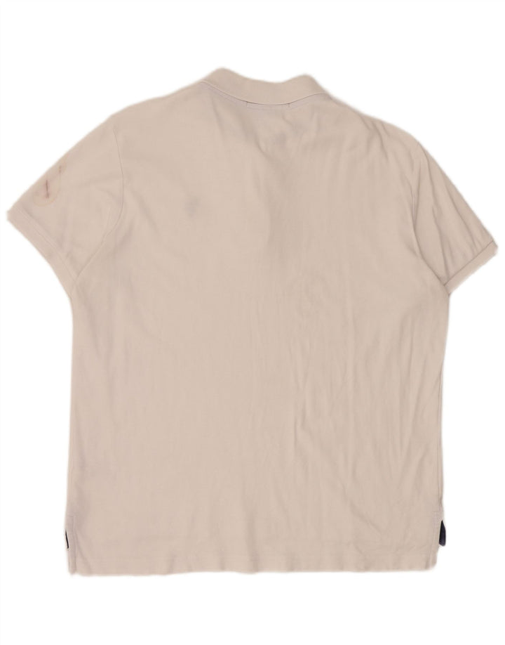 Polo Assn. Camicia da uomo in cotone bianco medio
