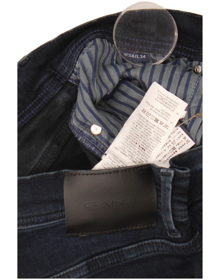 Jeans slim da uomo Gant W34 L34 cotone blu navy