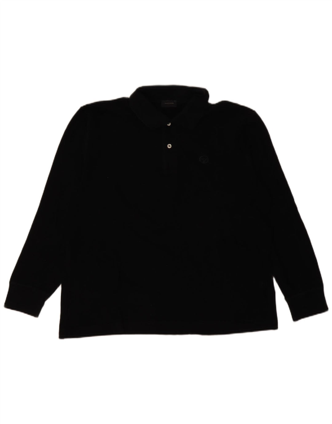Polo Uomo Manica Lunga Sergio Tacchini IT 50 Cotone Medio Nero
