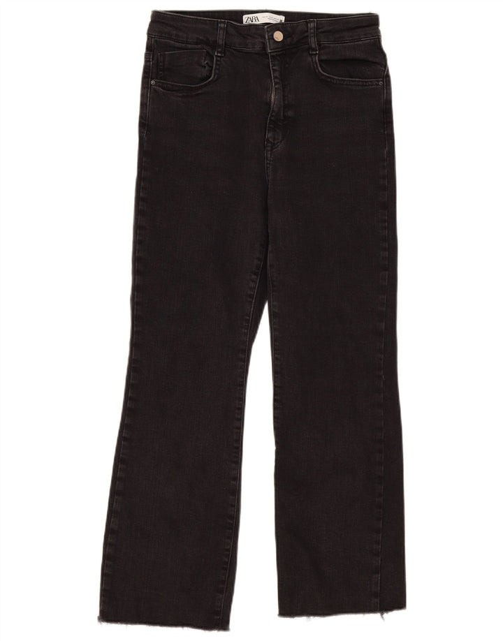 Jeans dritti da donna Zara EU 38 piccoli W28 L26 neri