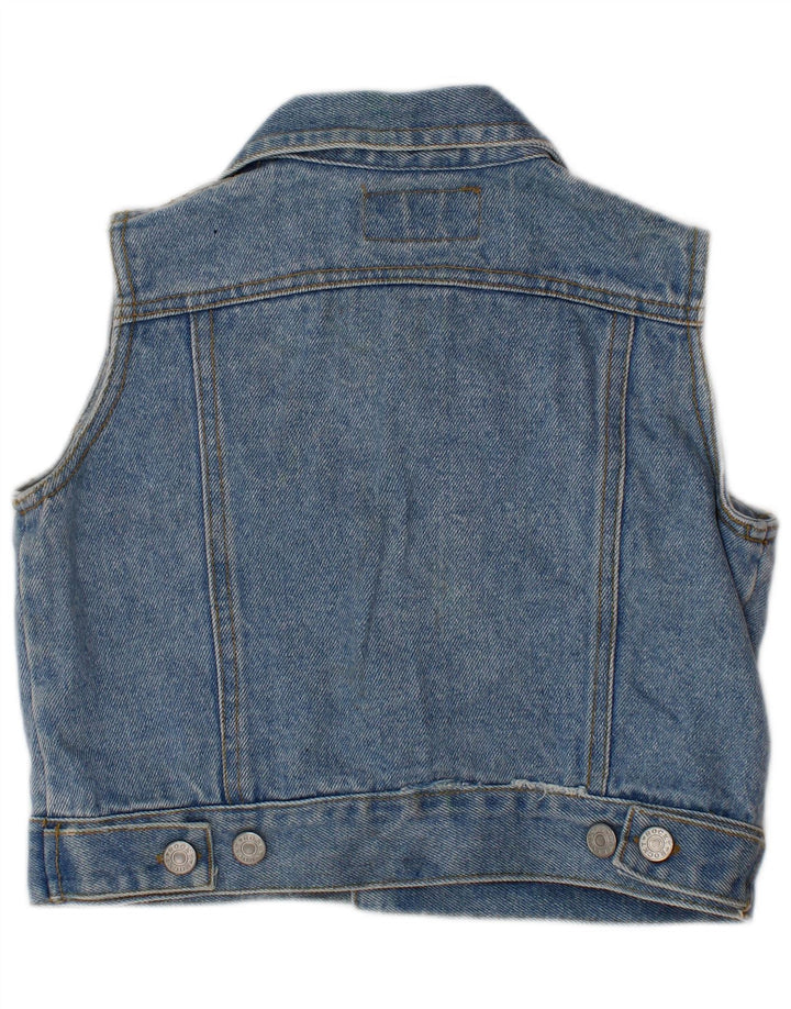 Gilet in denim per ragazzi ROCKY 3-4 anni in cotone blu