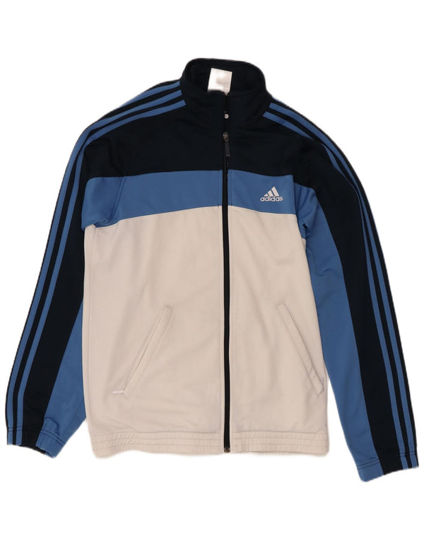 Giacca da tuta da uomo Adidas UK 38/40 Medium Blu Navy Colourblock