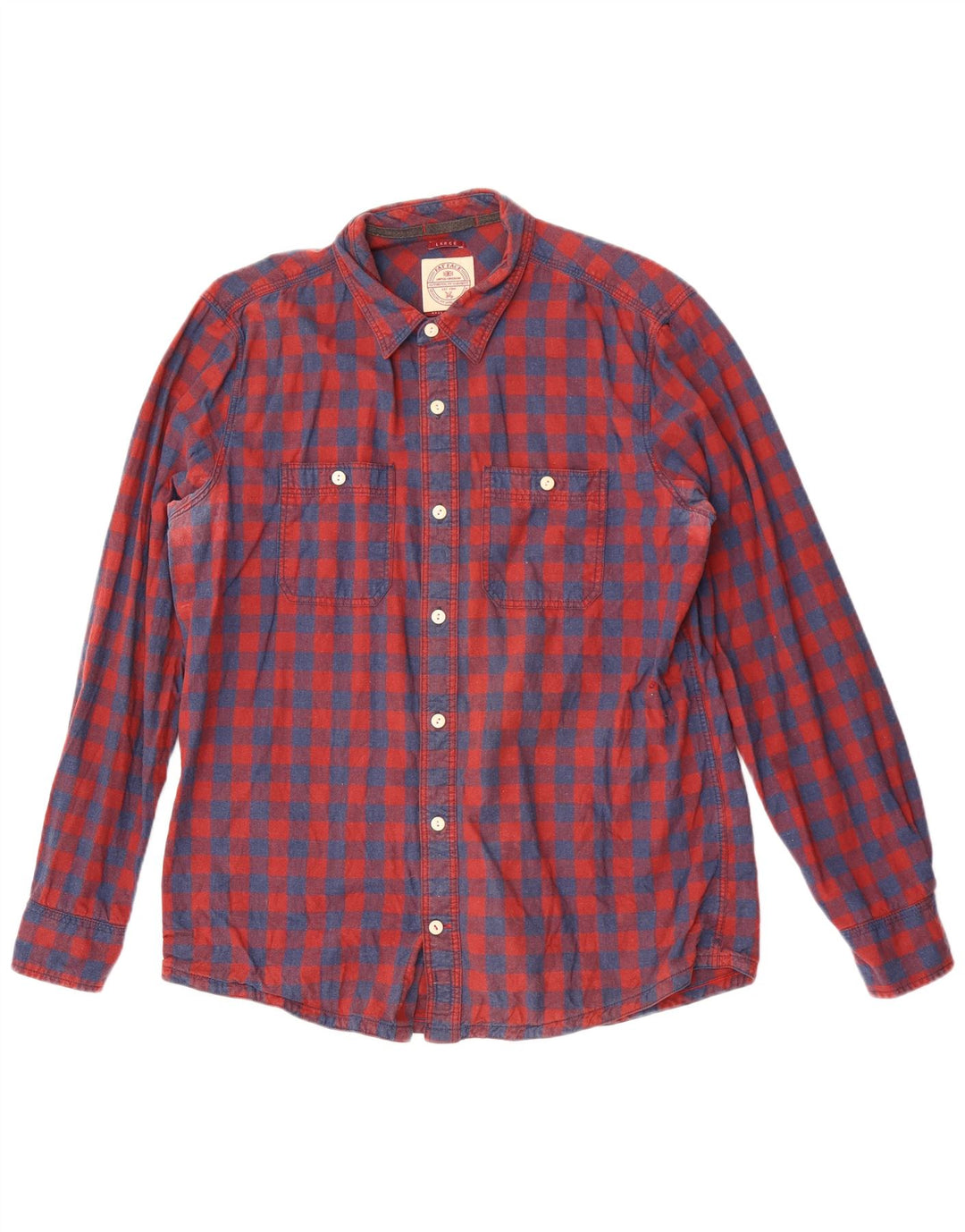 Camicia da uomo Fat Face in cotone a quadri rossi grandi