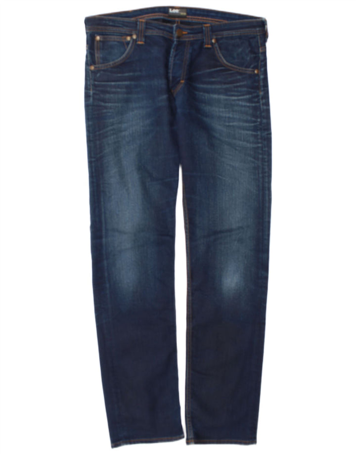Jeans Lee Powell Slim da uomo W36 L34 cotone blu navy