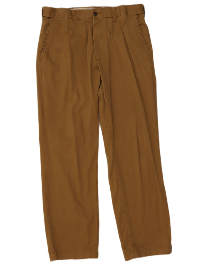 Pantaloni chino regolari da uomo Marks & Spencer W34 L31 cotone kaki