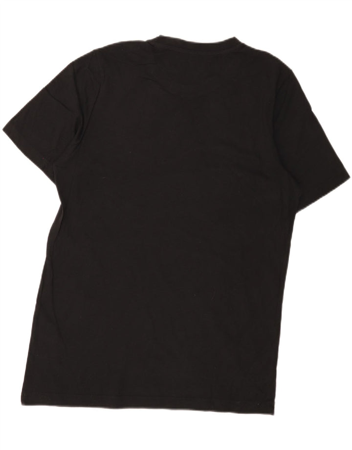 T-shirt grafica da uomo Adidas Top in cotone nero medio