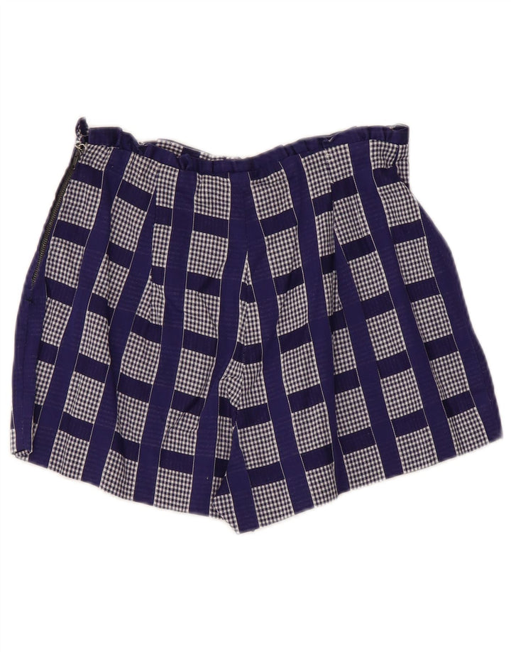 Set da 2 pezzi vintage da donna UK 2 2XS blu a quadri