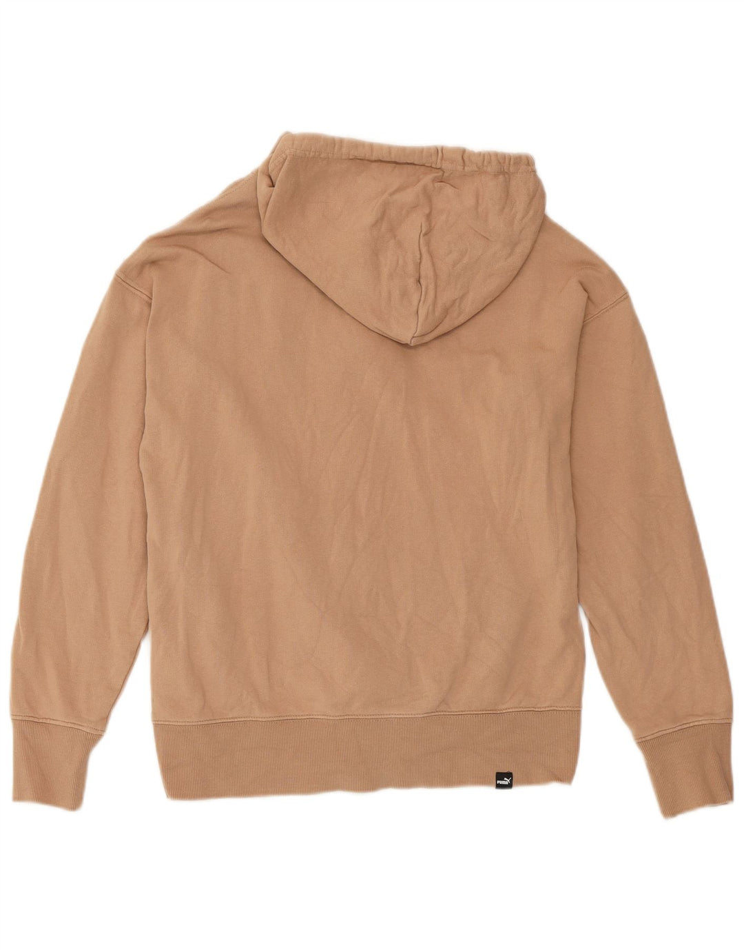Felpa con cappuccio e zip oversize da donna PUMA UK 6 XS Cotone beige