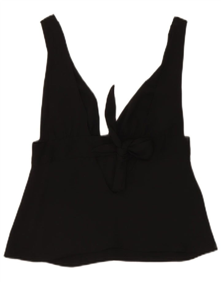 Top corto senza maniche da donna Zara UK 8 Small nero