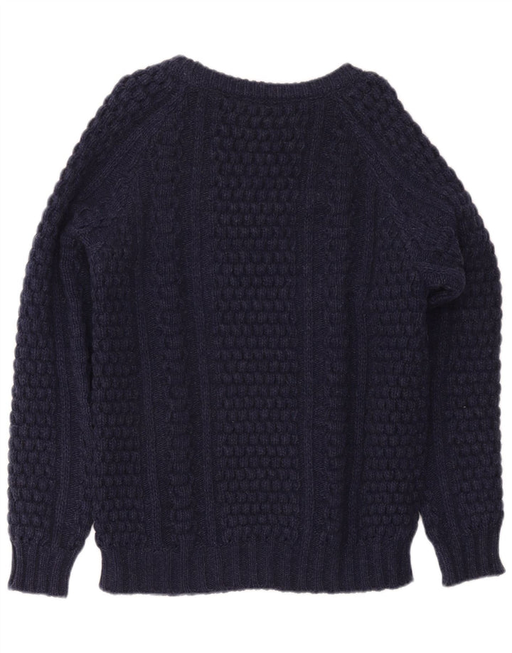 Maglione maglione girocollo da uomo vestibilità regolare Les Copains piccolo blu navy