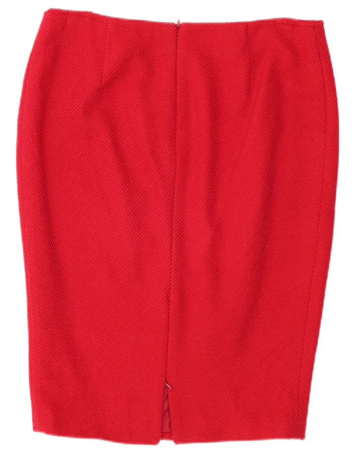 LUISA SPAGNOLI Gonna Tubino Donna IT 46 Large W32 Rossa Lana