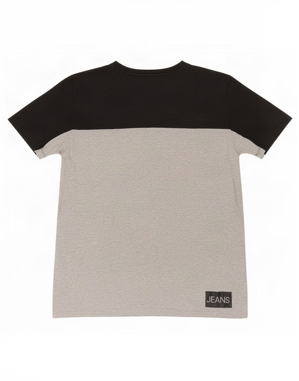 Maglietta grafica da bambino Calvin Klein Top 15-16 anni in cotone color block nero