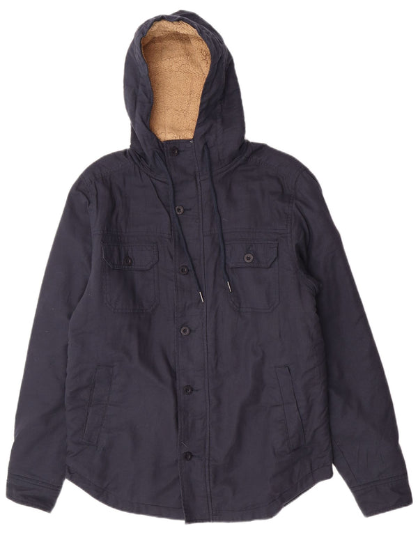 Giacca utilitaria con cappuccio da uomo Rip Curl UK 38 cotone medio blu navy
