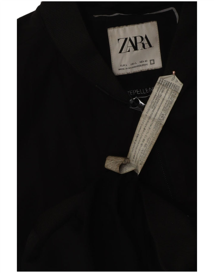 Giubbotto bomber da uomo Zara UK 40 grande nylon nero