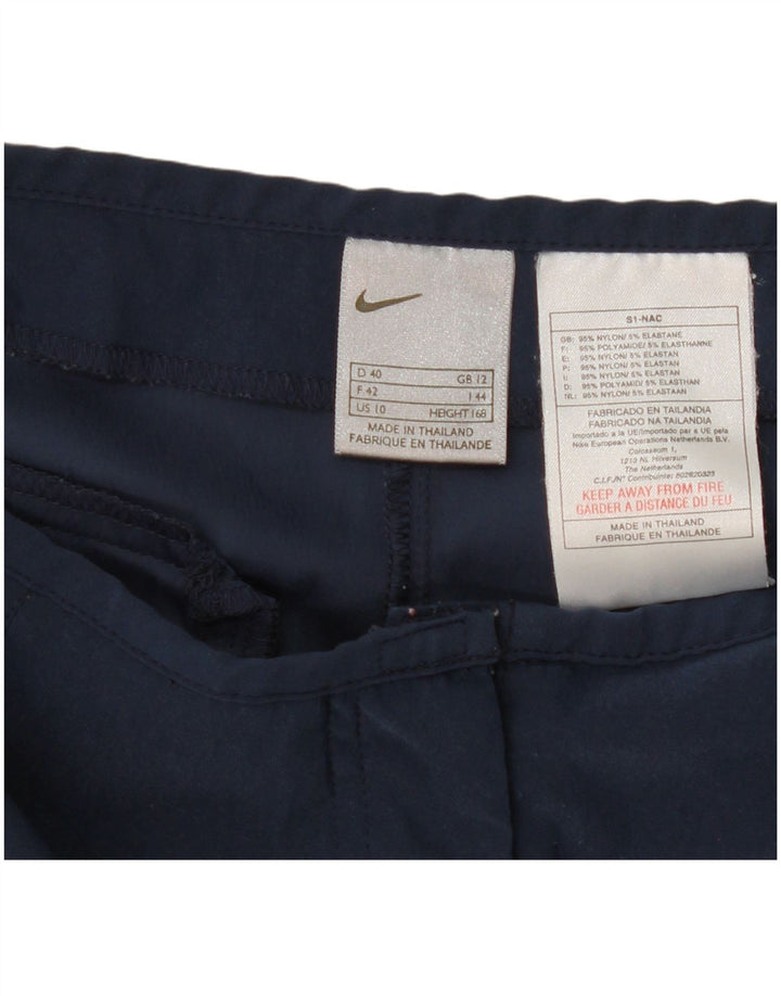 Pantaloncini Nike da donna UK 12 medi W28 blu navy nylon