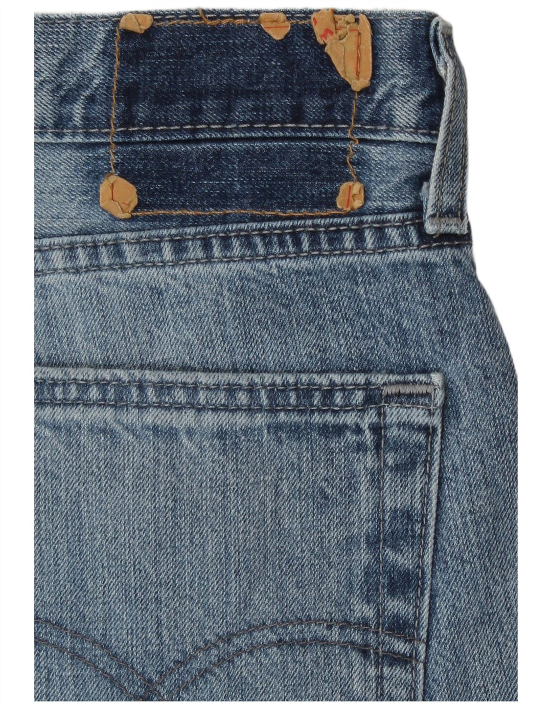 Jeans dritti da uomo Levi's W36 L32 in cotone blu