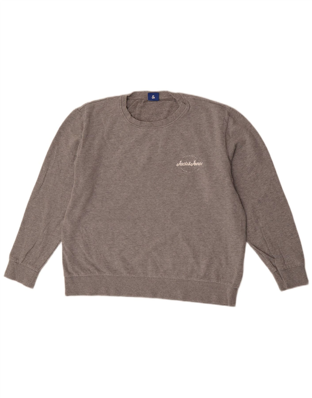 Jack & Jones Felpa da uomo Maglione XL Cotone chiazzato grigio