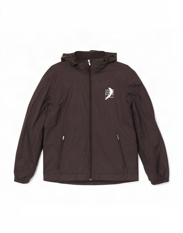 Giacca antipioggia da uomo con cappuccio grafico Puma UK 38 nylon nero medio