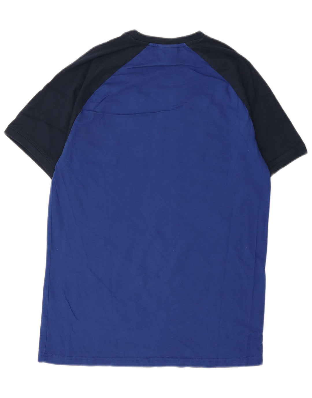 T-shirt grafica da uomo Ellesse Top Small in cotone color block blu