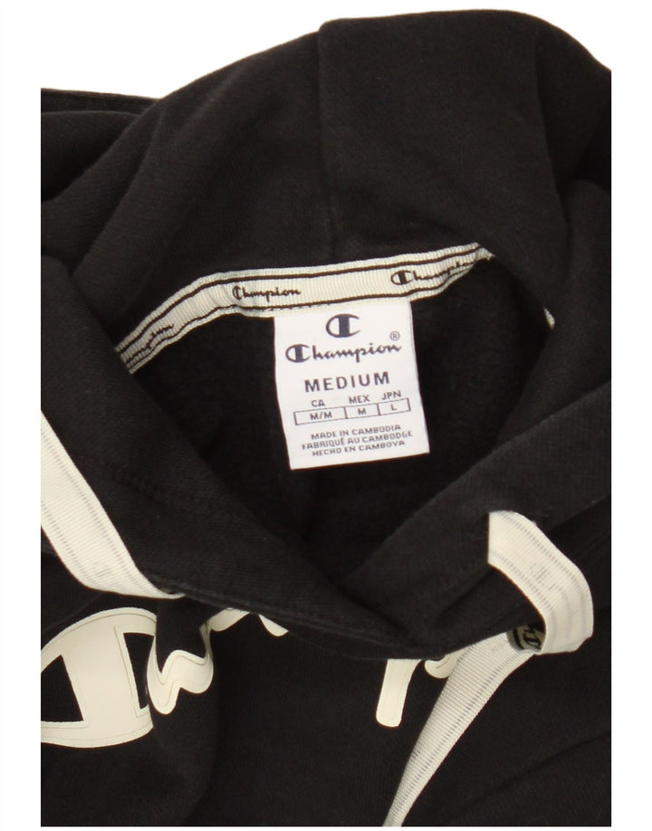 Felpa con cappuccio grafica da donna Champion UK 14 media nera