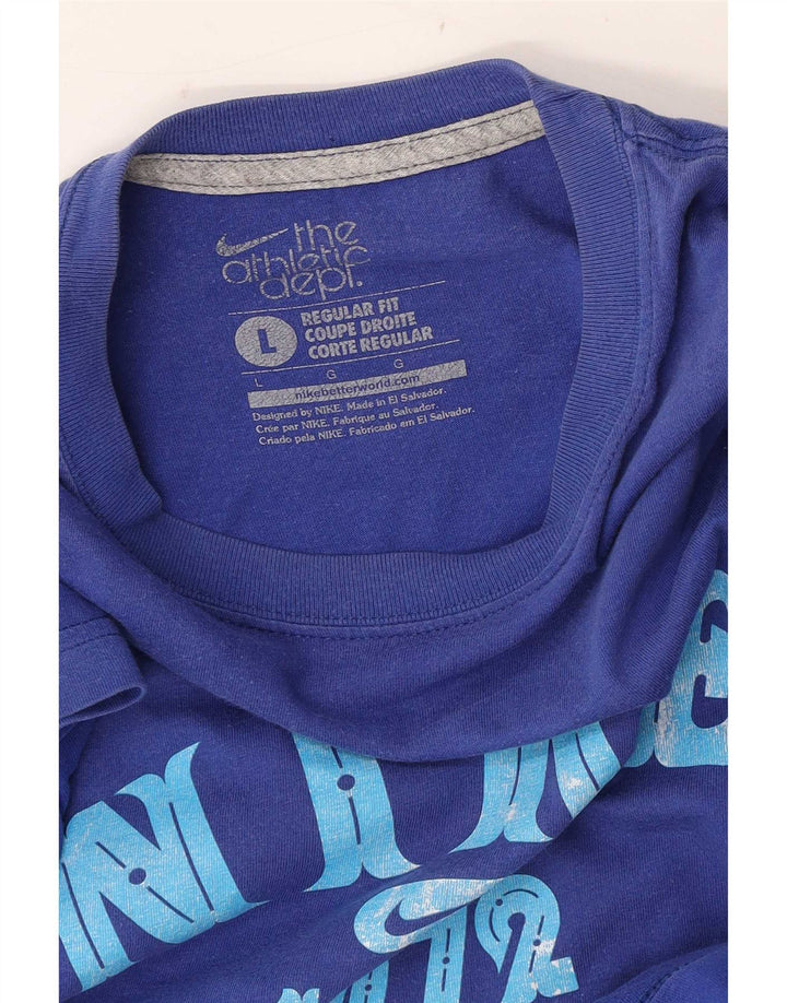 T-shirt grafica Nike da uomo con vestibilità regolare, taglia grande, blu