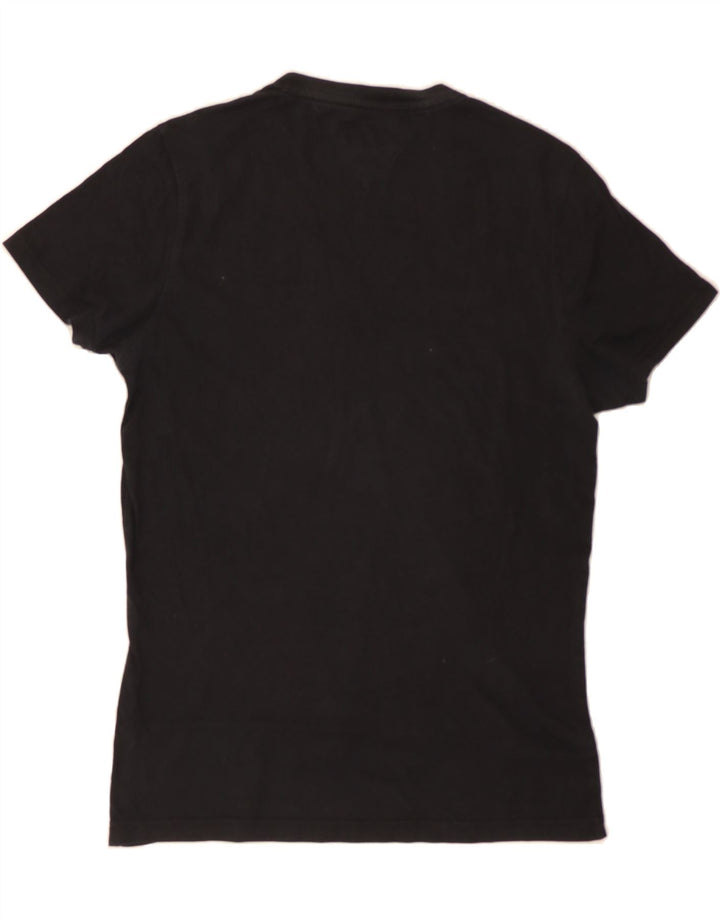 TOMMY HILFIGER Womens T-Shirt Top UK 16 Large Black Vintage Tommy Hilfiger and Second-Hand Tommy Hilfiger from Messina Hembry 
