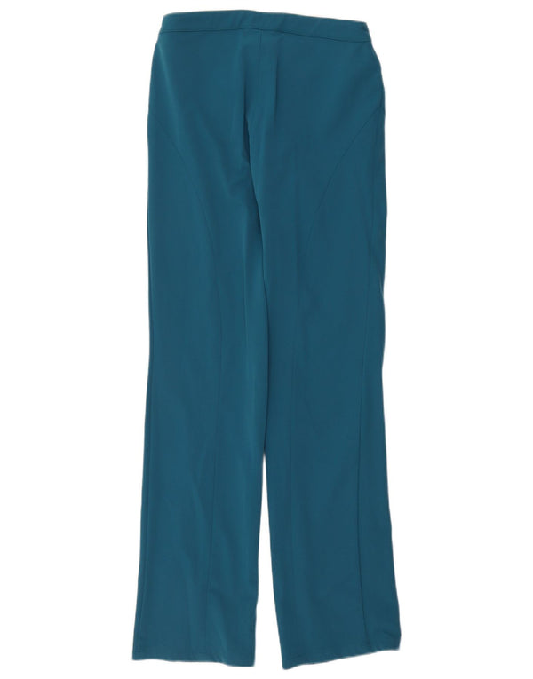 Versace Womens Straight Casual Trousers W30 L34 Blue Polyamide