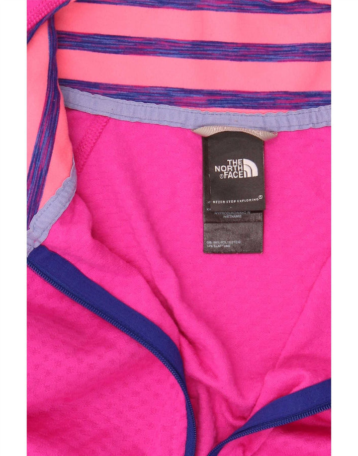 Top da tuta da donna The North Face Pullover UK 14 Large Rosa maculato