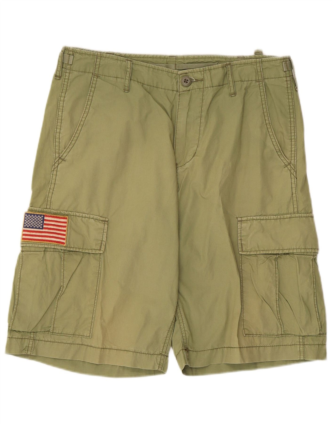 Pantaloncini cargo da uomo Ralph Lauren W31 cotone kaki medio