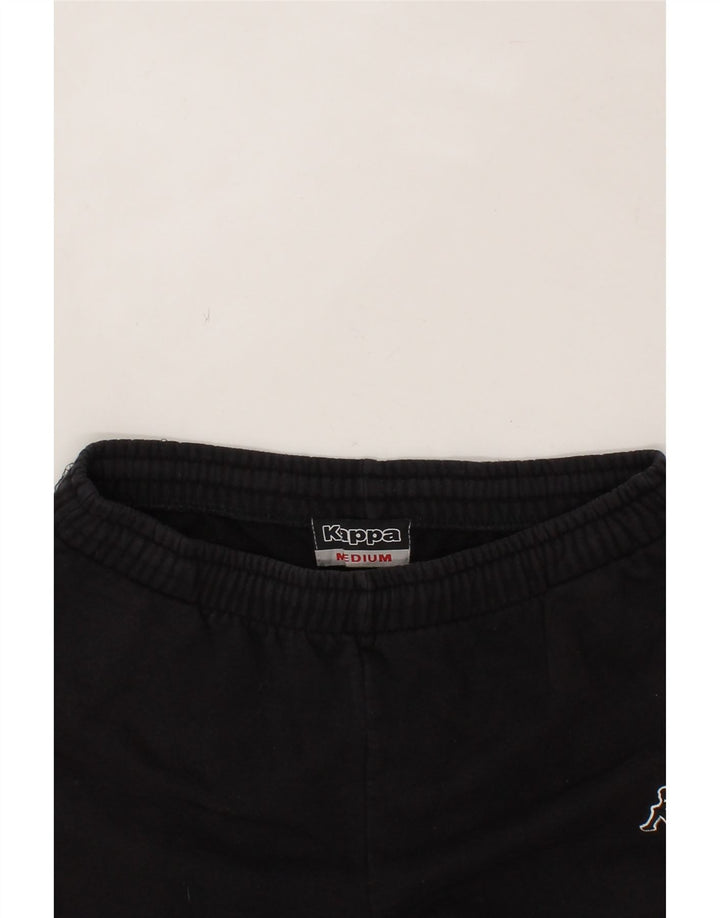 KAPPA Womens Tracksuit Trousers  UK 14 Medium Black Cotton Vintage Kappa and Second-Hand Kappa from Messina Hembry 