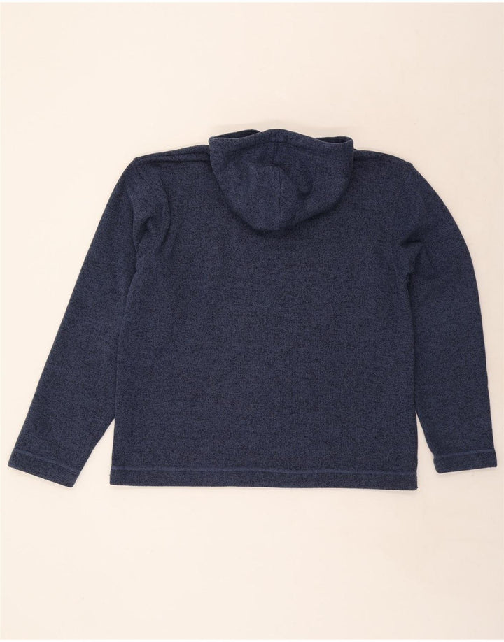 Maglione con cappuccio da uomo Weird Fish XL Poliestere screziato blu navy