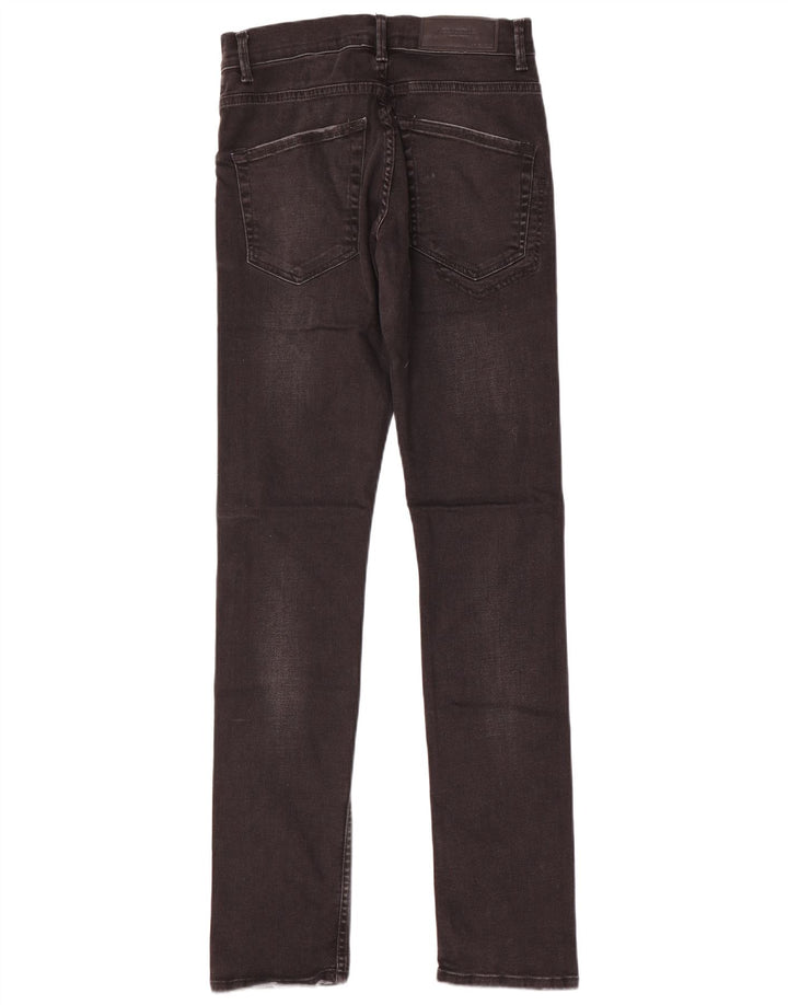 Jeans slim da uomo Zara EU 38 Small W30 L33 Cotone nero
