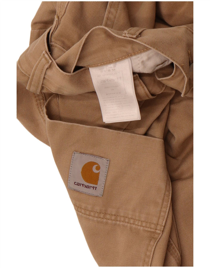 Pantaloni chino con pegging da uomo Carhartt W29 L26 in cotone beige