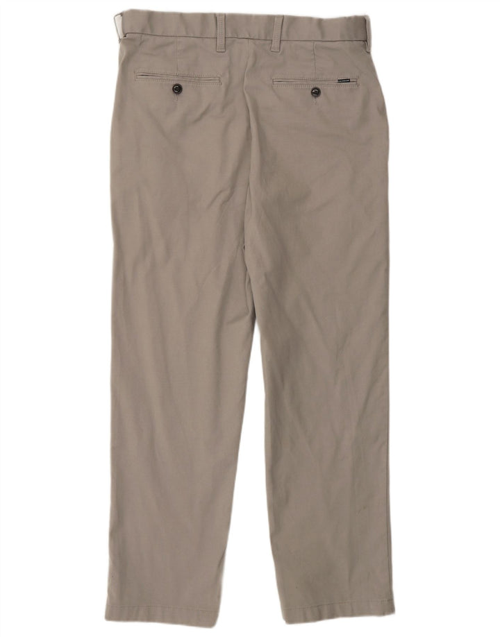 Pantaloni da abito dritti da uomo Marks & Spencer W32 L28 cotone grigio
