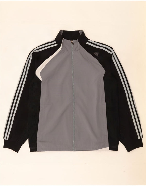 Giacca da tuta da uomo Adidas Climacool UK 36/38 Small Black Colourblock